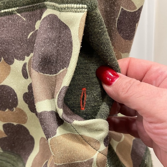 BURTON CAMOUFLAGE GREEN HOODIE PULLOVER JACKET SIZE S UNISEX - Picture 5 of 8